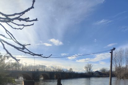 El río Órbigo a su paso por Cebrones del Río (León).