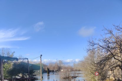 El río Órbigo a su paso por Cebrones del Río (León).