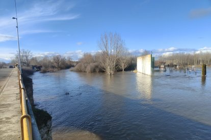 El río Órbigo a su paso por Cebrones del Río (León).