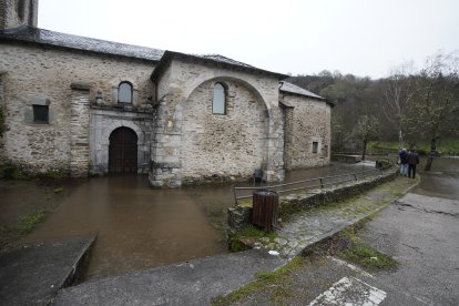 La localidad de Balboa (León), afectada por el temporal de lluvias