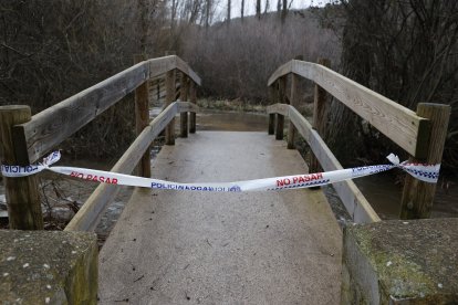Crecida del rio Duero a su paso por Soria