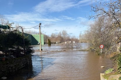 El río Órbigo a su paso por Cebrones del Río en León