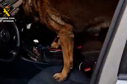 Encuentran siete kilos de hachís en un coche en la AP-1 en Burgos