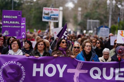 Manifestación por Día Internacional de la Mujer en Valladolid.