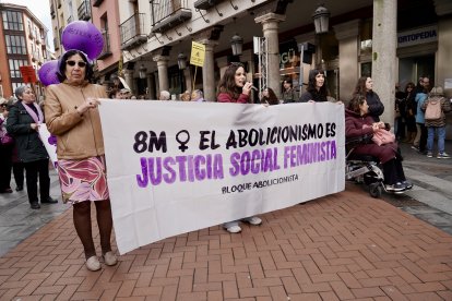 Manifestación por Día Internacional de la Mujer en Valladolid.