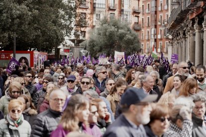 Manifestación por Día Internacional de la Mujer en Valladolid.