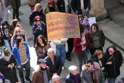 Manifestación del 8M en Palencia.