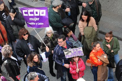Manifestación del 8M en Palencia.