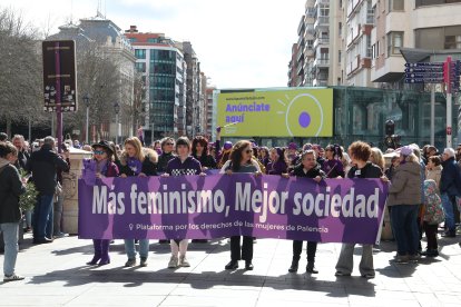 Manifestación del 8M en Palencia.