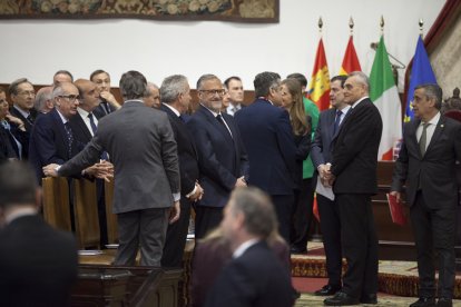 La Universidad de Salamanca nombra doctor 'honoris causa' al presidente italiano, Sergio Mattarella.