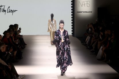 Desfile de la diseñadora salmantina, Fely Campo en la mercedes-Benz Fashion Week.