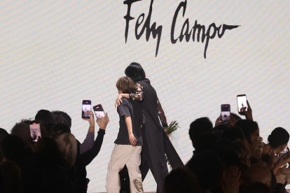Desfile de la diseñadora salmantina, Fely Campo en la mercedes-Benz Fashion Week.