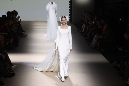 Desfile de la diseñadora salmantina, Fely Campo en la mercedes-Benz Fashion Week.