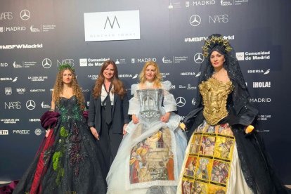 La Diputación de Valladolid y Rosana Largo promocionan el patrimonio de la provincia con Vestidos-Arte en la Mercedes Benz Fashion Week