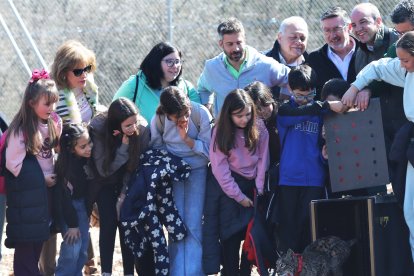 Momento de la suelta en Astudillo.