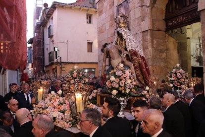 Procesión de la Virgen del Mercado, también conocida como la ‘Morenica’, en León.