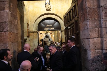 Procesión de la Virgen del Mercado, también conocida como la ‘Morenica’, en León.