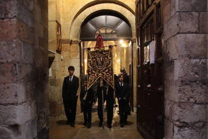 Procesión de la Virgen del Mercado, también conocida como la ‘Morenica’, en León.