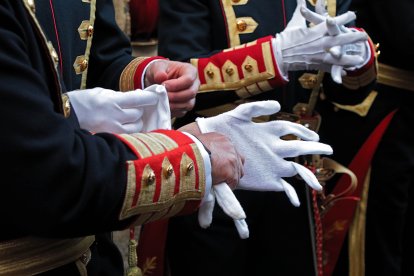 Procesión de la Virgen del Mercado, también conocida como la ‘Morenica’, en León.