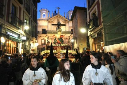 Un momento de la procesión del Santísimo Rosario del Dolor de Valladolid, imagen de archivo.