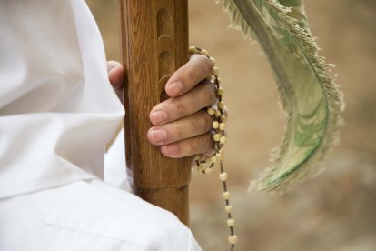 La Procesión de La Carrera en Villarrín de Campos (Zamora), para en la residencia de ancianos