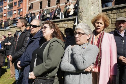 Homenaje del Ayuntamiento de Villablino (León), a los mineros fallecidos en el accidente de Cerredo (Asturias)