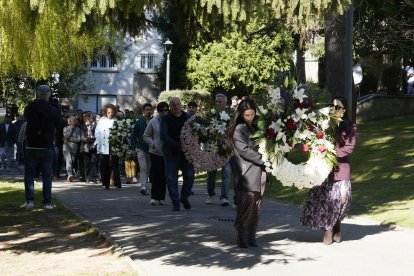 Homenaje del Ayuntamiento de Villablino (León), a los mineros fallecidos en el accidente de Cerredo (Asturias)