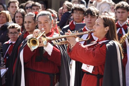 Celebración del pregón a caballo organizado por la Cofradía de las Siete Palabras de Jesús en la Cruz