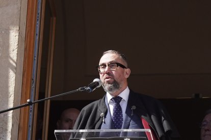 Celebración del pregón a caballo organizado por la Cofradía de las Siete Palabras de Jesús en la Cruz