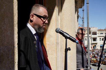 Celebración del pregón a caballo organizado por la Cofradía de las Siete Palabras de Jesús en la Cruz