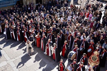 Celebración del pregón a caballo organizado por la Cofradía de las Siete Palabras de Jesús en la Cruz