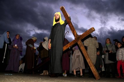 Representación del Viacrucis de Jiménez de Jamuz