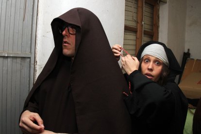 Representación del Viacrucis de Jiménez de Jamuz