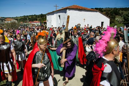 Representación de La Pasión Viviente en Serradilla del Arroyo (Salamanca)