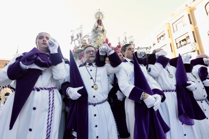 La Real Hermandad de Jesús Divino Obrero organiza la procesión del Encuentro de la Semana Santa de León