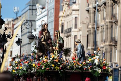 Procesión de las Palmas del Domingo de Ramos en León