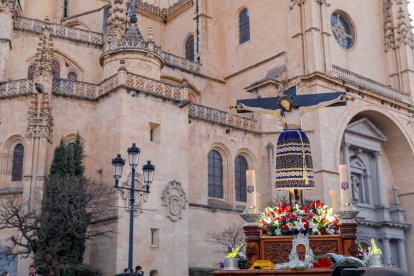 Procesionaria de los pasos el Viernes Santo en Segovia