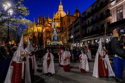 Procesionaria de los pasos el Viernes Santo en Segovia