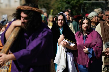 Representación de La Pasión Viviente en Serradilla del Arroyo, en Salamanca