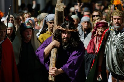 Representación de La Pasión Viviente en Serradilla del Arroyo, en Salamanca