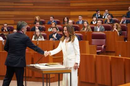 Un momento de la sesión constitutiva de las Cortes de Castilla y León.