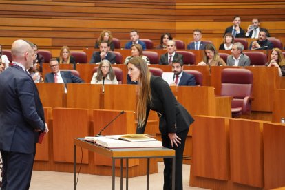 Un momento de la sesión constitutiva de las Cortes de Castilla y León.