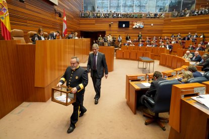 Un momento de la sesión constitutiva de las Cortes de Castilla y León.