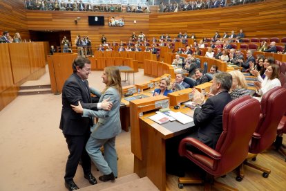 Un momento de la sesión constitutiva de las Cortes de Castilla y León.
