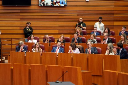 Un momento de la sesión constitutiva de las Cortes de Castilla y León.