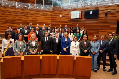 Un momento de la sesión constitutiva de las Cortes de Castilla y León.