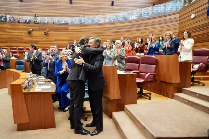Un momento de la sesión constitutiva de las Cortes de Castilla y León.