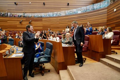 Un momento de la sesión constitutiva de las Cortes de Castilla y León.