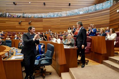 Un momento de la sesión constitutiva de las Cortes de Castilla y León.