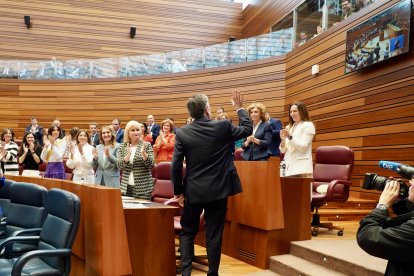 Un momento de la sesión constitutiva de las Cortes de Castilla y León.